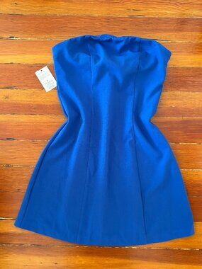 A New Day NWT Cobalt Blue Strapless Tube Mini Dress